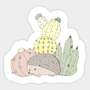 Prickly Little Friends Gathering Sticker